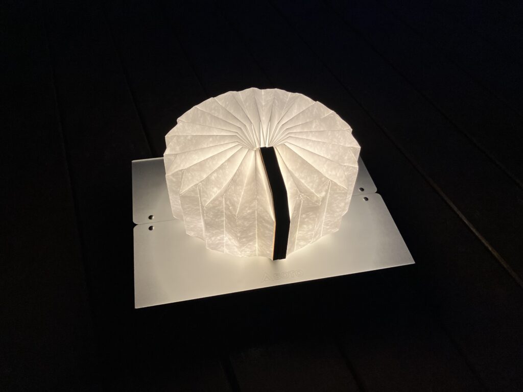 MABATAKI LAMP　本のようなライト・タイベック製のランタン
